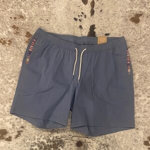 Blue Swim Shorts with Drawstring